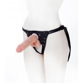 Страпон с поясом Harness - 19 см. - LOVETOY (А-Полимер) - купить с доставкой в Находке