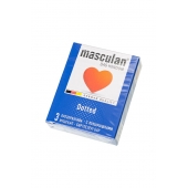 Презервативы с пупырышками Masculan Dotted - 3 шт. - Masculan - купить с доставкой в Находке