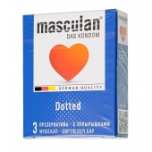 Презервативы с пупырышками Masculan Dotted - 3 шт. - Masculan - купить с доставкой в Находке