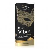 Съедобный гель Dual Vibe Pina Colada с эффектом вибрации и вкусом коктейля пина колада - 15 мл. - ORGIE - купить с доставкой в Находке