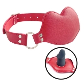 Красный кляп-губки с фаллоимитатором - Notabu - купить с доставкой в Находке