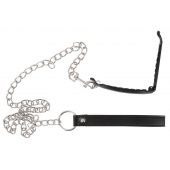 Зажим для половых губ с поводком Pussy Clamp With A Leash - Orion - купить с доставкой в Находке