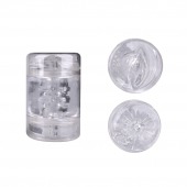 Прозрачный двусторонний мастурбатор Joy Cup - вагина и анус - Erokay - в Находке купить с доставкой