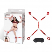 Красная фиксация на матрас Classic Bedspreader - Lux Fetish - купить с доставкой в Находке