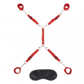 Красная фиксация на матрас Classic Bedspreader - Lux Fetish - купить с доставкой в Находке