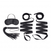 Эротический набор 4PC Bondage Bed Strap   Flogger Kit - Lux Fetish - купить с доставкой в Находке
