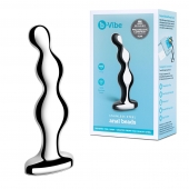 Стальной анальный фаллоимитатор для простаты Stainless Steel Anal Beads - 13 см. - b-Vibe - в Находке купить с доставкой