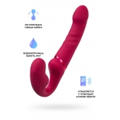 Малиновый безремневой страпон Lapis - 23 см. - Lovense - купить с доставкой в Находке