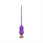 Фиолетовый тонкий стимулятор Nipple Vibrator - 23 см. - I-MOON - купить с доставкой в Находке
