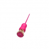 Розовый тонкий стимулятор Nipple Vibrator - 23 см. - I-MOON - купить с доставкой в Находке