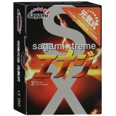 Презервативы Sagami Xtreme ENERGY с ароматом энергетика - 3 шт. - Sagami - купить с доставкой в Находке