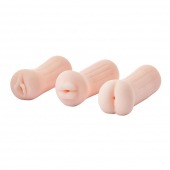 Набор из 3 мастурбаторов The Girl Next Door Tina - Dream Toys - в Находке купить с доставкой