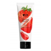 Лубрикант на водной основе OYO Aroma Gel Strawberry с ароматом клубники - 75 мл. - OYO - купить с доставкой в Находке