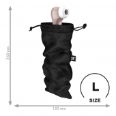 Черный мешочек для хранения игрушек Treasure Bag L - Satisfyer - купить с доставкой в Находке