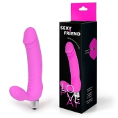 Розовый безремневой страпон Sexy Friend - 1137 - купить с доставкой в Находке