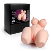 Телесный мастурбатор в форме пышного женского полуторса - Erowoman-Eroman - в Находке купить с доставкой