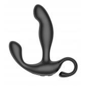 Черный вибромассажер простаты с эффектом фингеринга и пультом ДУ - Secwell - в Находке купить с доставкой