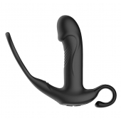 Черный пульсирующимй массажер простаты с вибрацией и пультом ДУ - 17,1 см. - Secwell - в Находке купить с доставкой