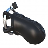 Черный замок верности Extreme Silicone Cock Blocker - Pipedream - купить с доставкой в Находке