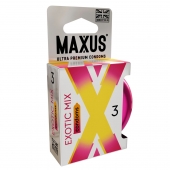 Ароматизированные презервативы Maxus Exotic Mix - 3 шт. - Maxus - купить с доставкой в Находке
