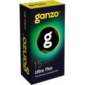 Прозрачные ультратонкие презервативы Ganzo Ultra thin - 15 шт. - Ganzo - купить с доставкой в Находке