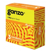 Ароматизированные презервативы Ganzo Juice - 3 шт. - Ganzo - купить с доставкой в Находке