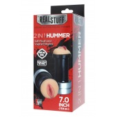 Двусторонний мастурбатор REALSTUFF 2 IN 1 HUMMER MOUTH   VAGINA - ротик и вагина - Dream Toys - в Находке купить с доставкой