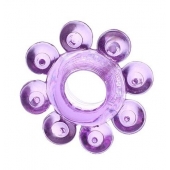 Мягкая фиолетовая гелевая насадка - Toyfa Basic - в Находке купить с доставкой