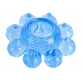 Голубая гелевая насадка-цветок - Toyfa Basic - в Находке купить с доставкой