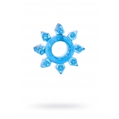 Голубая гелевая насадка-звезда - Toyfa Basic - в Находке купить с доставкой