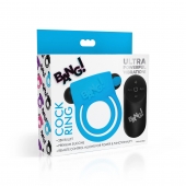 Голубое эрекционное виброкольцо 28X Remote Control Vibrating Cock Ring   Bullet - XR Brands - в Находке купить с доставкой