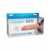 Полый страпон на ремнях 6’’ Hollow Silicone Strap-on - Pipedream - купить с доставкой в Находке