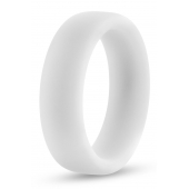 Белое люминесцентное эрекционное кольцо Silicone Glo Cock Ring - Blush Novelties - в Находке купить с доставкой