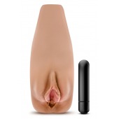 Маструбатор-вагина с вибрацией Soft   Wet Renata Realistic Tan Masturbator - Blush Novelties - в Находке купить с доставкой