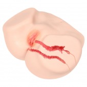 Мастурбатор-полуторс с двойным слоем материала Vanilla Onahole Real Vagina - KOKOS - в Находке купить с доставкой