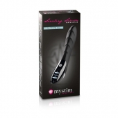 Вибратор с электростимуляцией Sizzling Simon Black Edition - 27 см. - MyStim - купить с доставкой в Находке