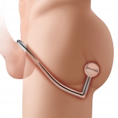 Кольцо на пенис с анальным стимулятором Stainless Steel Anal Hook   Cock Ring - BlueLine - в Находке купить с доставкой