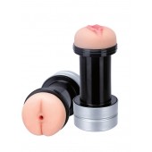 Мастурбатор 2-в-1 REALSTUFF 2 IN 1 HUMMER ANUS   VAGINA: вагина и анус - Dream Toys - в Находке купить с доставкой