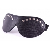 Черная маска с декором - БДСМ Арсенал - купить с доставкой в Находке