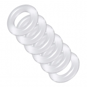 Комплект из 6 прозрачных эрекционных колец Ring Master Custom Ball Stretcher Kit - XR Brands - в Находке купить с доставкой