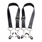 Ремни с зажимами для половых губ Spread Labia Spreader Straps with Clamps - XR Brands - купить с доставкой в Находке
