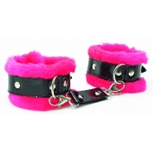 Розовые наручники с мехом BDSM Light - БДСМ Арсенал - купить с доставкой в Находке