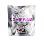 Прозрачное виброкольцо с двумя вибропульками - Toyfa Basic - в Находке купить с доставкой