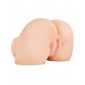 Телесный мастурбатор-полуторс с вибрацией Shake That Ass - Pipedream - в Находке купить с доставкой