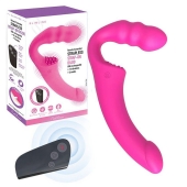 Розовый безремневой страпон Straples Strap-On Dildo - Erokay - купить с доставкой в Находке