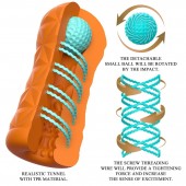 Оранжевый мастурбатор Victoria - Baile - в Находке купить с доставкой