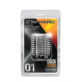 Прозрачная насадка с шипами STAY HARD COCK SLEEVE 01 CLEAR - Blush Novelties - в Находке купить с доставкой