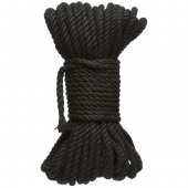 Черная верёвка для связывания и фиксации Bind Tie - 15,24 м. - Doc Johnson - купить с доставкой в Находке