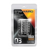 Прозрачная насадка с шипами и шишечками STAY HARD COCK SLEEVE 03 CLEAR - Blush Novelties - в Находке купить с доставкой