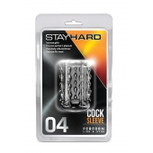 Прозрачная насадка с бороздками STAY HARD COCK SLEEVE 04 CLEAR - Blush Novelties - в Находке купить с доставкой